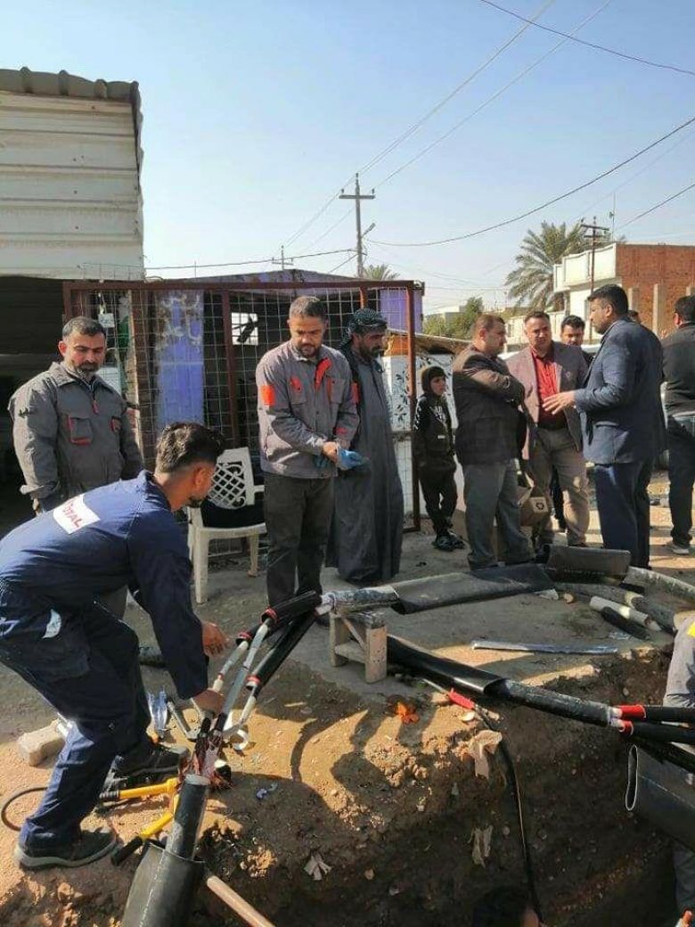 مدير توزيع كهرباء كربلاء يتفقّد محطة الضفاف الثانوية وصيانة الشهداء في  الهندية
