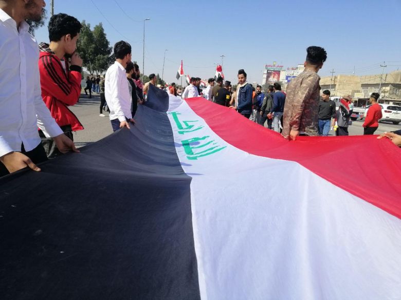 (تقرير مصوّر).. تظاهرات طلابية في كربلاء يرافقها اهتمام أمني لافت