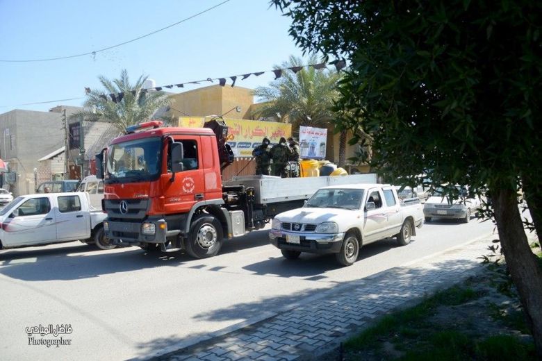بالصور.. استمرار حملات التعقيم والتطهير لمواجهة فيروس (كورونا) في كربلاء