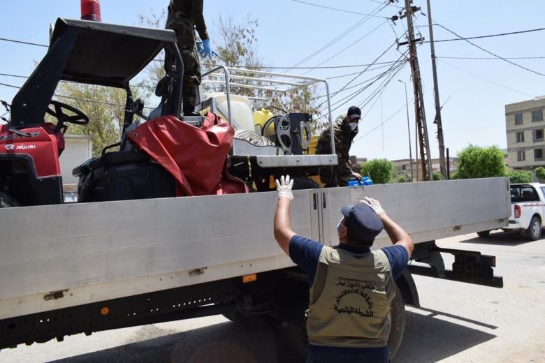 كربلاء تشهد حملات تعفير وتوعية بسواعد ابطال الشرطة المجتمعية في المحافظة