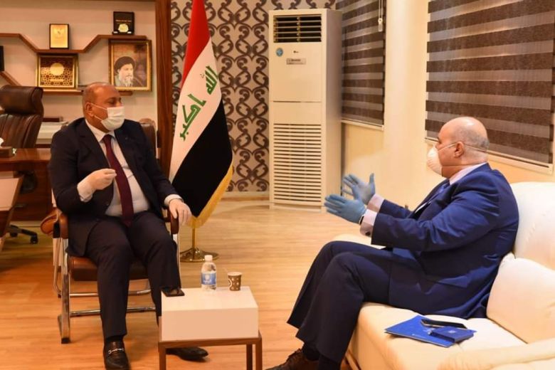 ممثل الامم المتحدة في ضيافة محافظ كربلاء المقدسة لتقديم التهاني والتباحث في مشاريع مشتركة