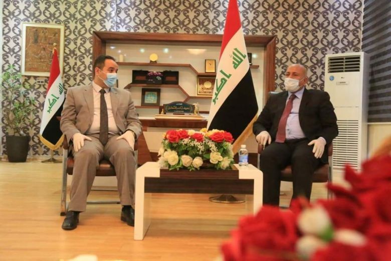 محافظ كربلاء المقدسة يستقبل وزير التجارة لبحث آليات التعاون بين المحافظة والوزارة