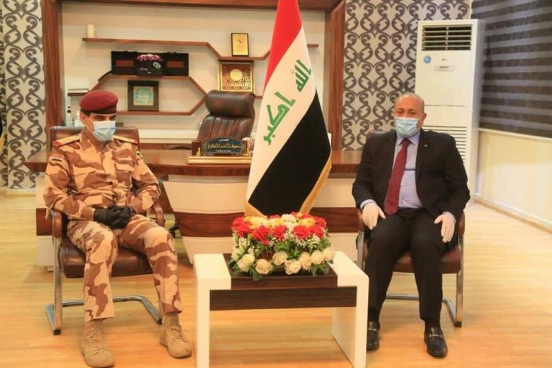 محافظ كربلاء المقدسة يستقبل رئيس اركان الجيش العراقي ويبحثان سبل تأمين حدود المحافظة
