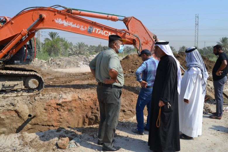 إتحاد الجمعيات الفلاحية لقضاء المركز يتابع ميدانياً أعمال تأمين الحصص المائية لذنائب نهر (DC5)