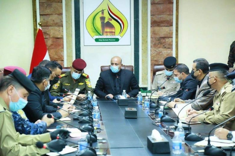 اللجنة الامنية العليا تعقد اجتماعها برئاسة محافظ كربلاء المقدسة لمناقشة الوضع الأمني في المحافظة