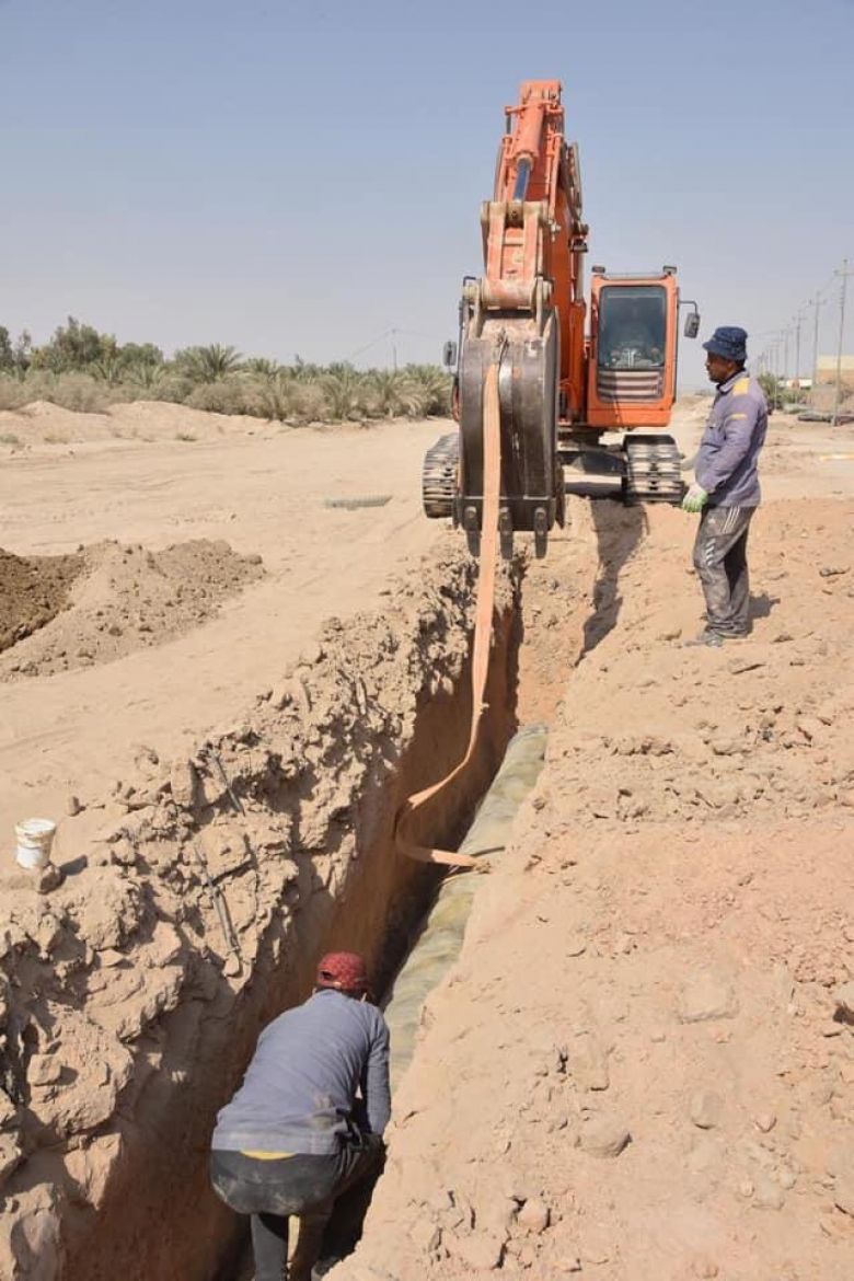 مديرية ماء كربلاء تتابع تنفيذ المشاريع الخاصة بشبكات المياه في احياء كربلاء المقدسة