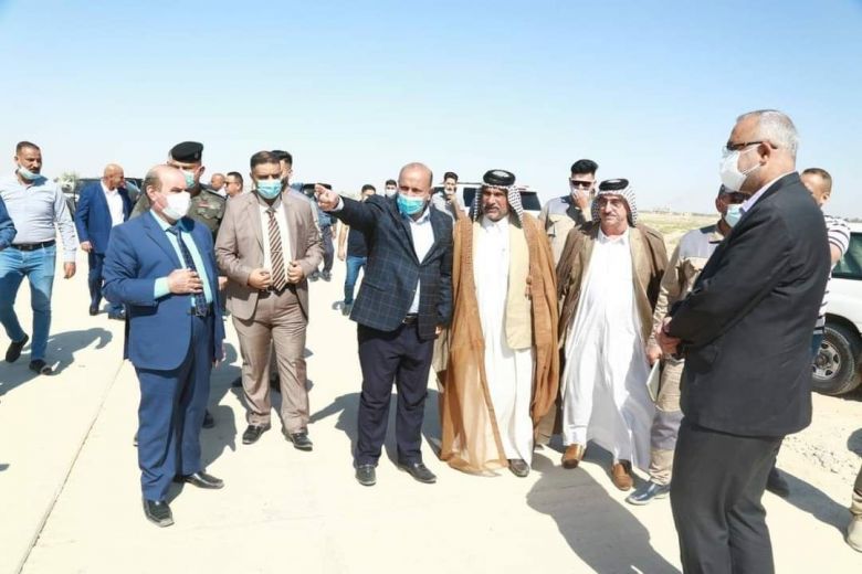 محافظ كربلاء المقدسة يزور (طريق الأرتال) للوقوف على نسب الإنجاز ومعرقلات العمل