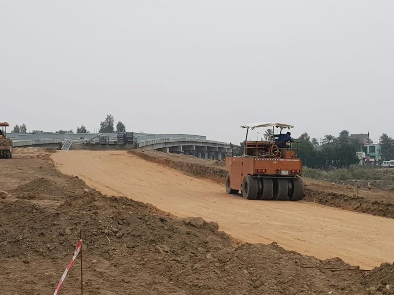 مديرية طرق وجسور كربلاء المقدسة تواصل العمل بمشروع التقاطعات المجسرة