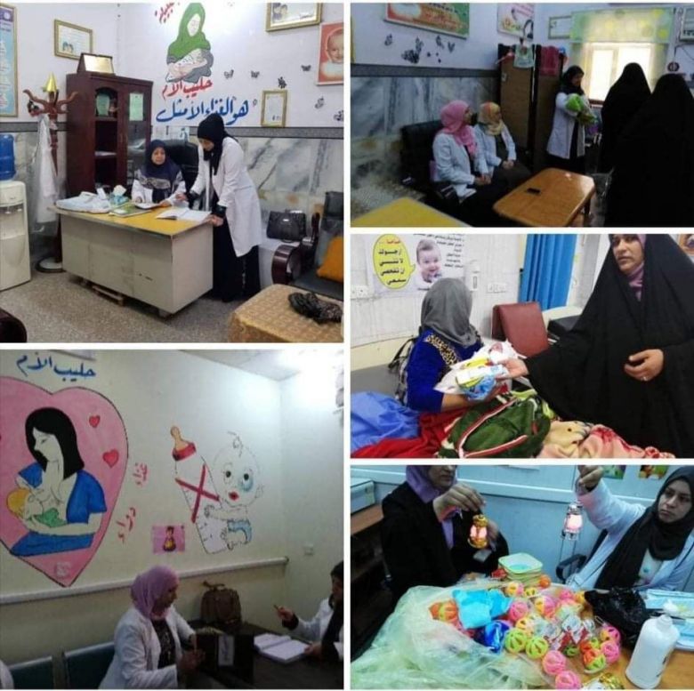 إستشارية الرضاعة الطبيعية في مُستشفى كربلاء للأطفال تقدم أكثر من (3800 ) إستشارة طبية مُتَنوعة