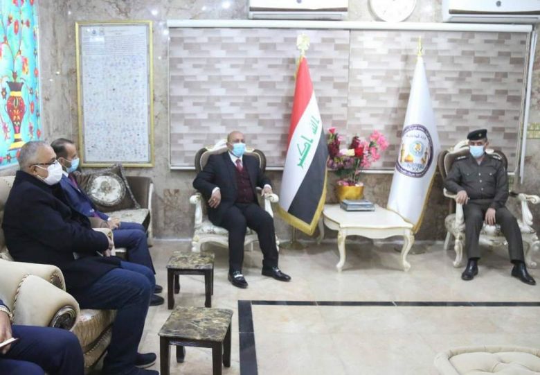 محافظ كربلاء المقدسة يزور قيادة شرطة كربلاء ويؤكد على مضاعفة الجهود لحماية المدينة