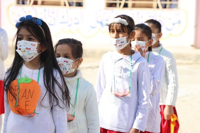 بالصور/درساً تدريباً ضمن المشروع البريطاني  لربط مادة التربية الرياضية بالمواد الاخرى في كربلاء