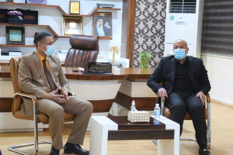 محافظ كربلاء المقدسة يستقبل رئيس محكمة استئناف كربلاء الاتحادية ويؤكد على اهمية العمل المشترك مع السلطات القضائية