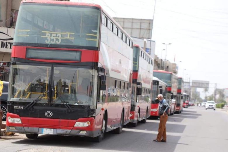 بالصور /وزارة النقل: 300 باص تصل كربلاء لخدمة زوار الزيارة الشعبانية