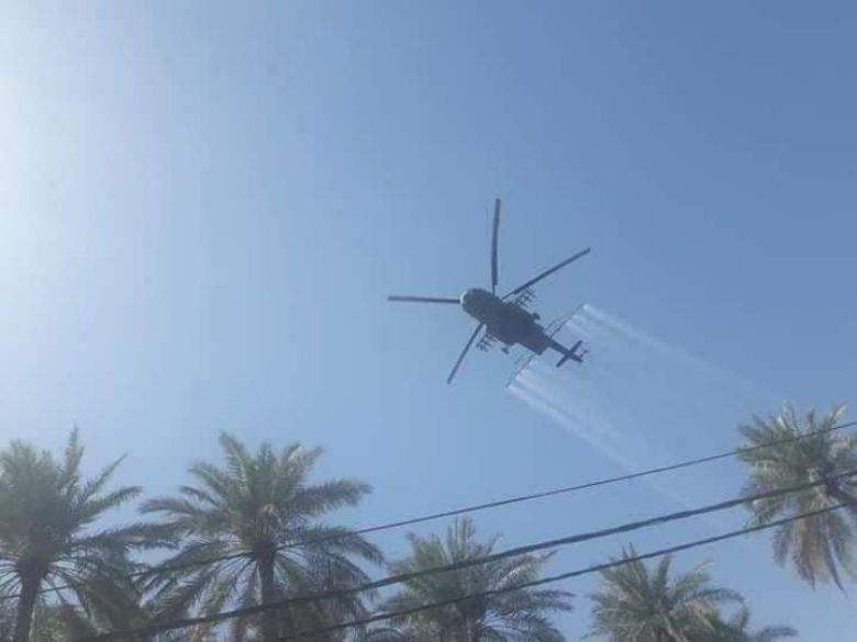 استئناف المكافحة الجوية لحشرة الدوباس في كربلاء