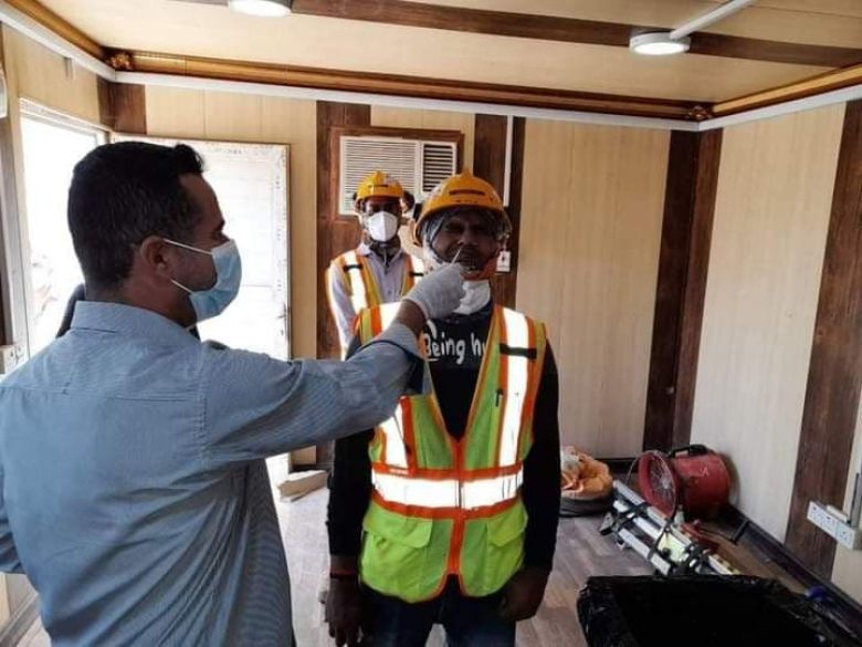 صحة كربلاء تتابع الإجراءات الاحترازية المُتَخذة ضد كورونا في مشروع مصفى المحافظة