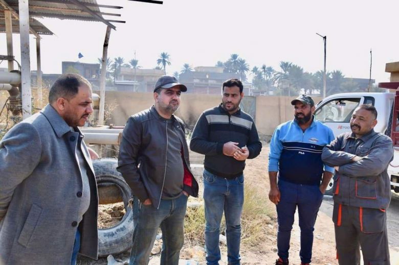 تنفيذ عدد من مشاريع الماء ضمن قضاء الحسينية شمال كربلاء