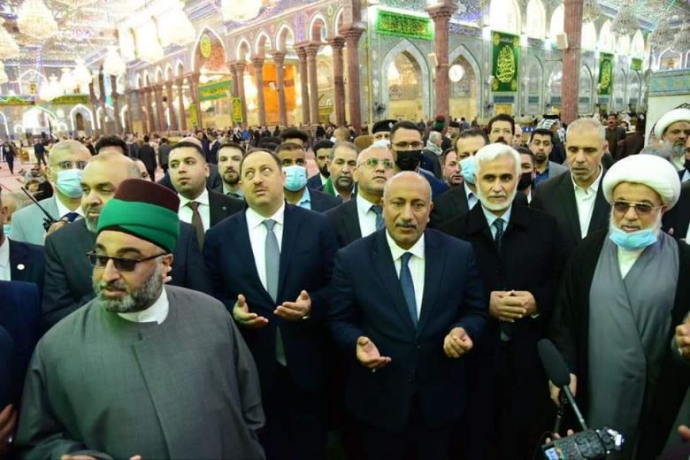 عبد المهدي الكربلائي والخطابي يضعان حجر الاساس لعدد من المشاربع في المحافظة