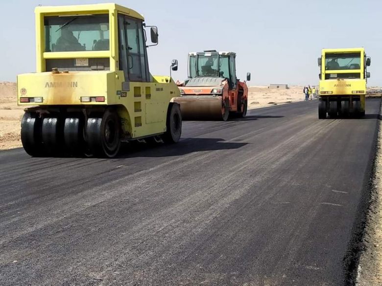 طرق وجسور كربلاء:نسبة الانجاز في مشروع الممر الثاني لطريق كربلاء_الرزازة تجاوزت 80%