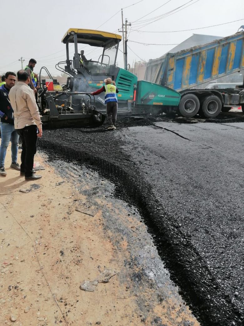 قائمقام الحسينية يوضح لموقع كربلاء الاخباري تفاصيل مشروع الكتف الايمن لطريق الحسينية