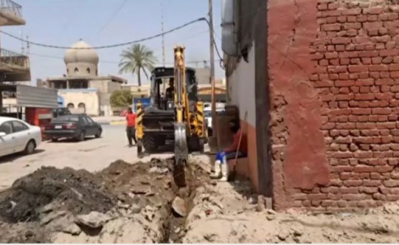 تطوير شوارع وأزقة حي الطنبي في قضاء الهندية