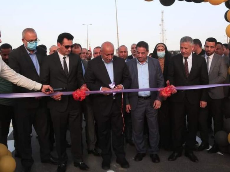 الخطابي يفتتح شارع بغداد كربلاء جانب الاياب بعد اكمال تطويره