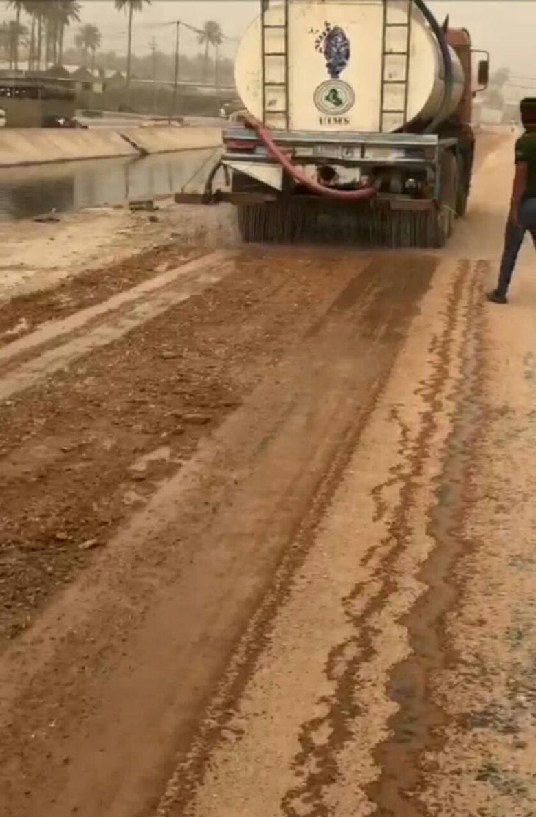 طرق وجسور كربلاء تواصل العمل بمشروع طريق كتف الحسينية