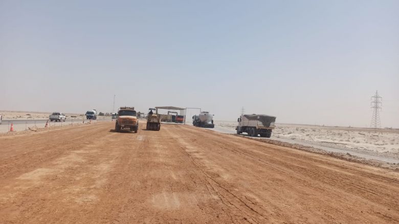 الحكومة المحلية تنفذ مشروع تطوير المدخل الغربي للمحافظة