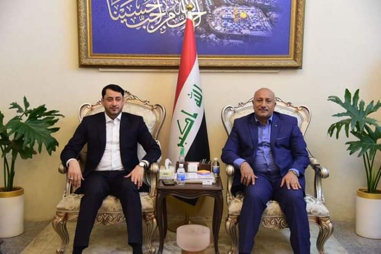 الغزي والخطابي يتباحثان سبل التعاون والتنسيق وتقديم الدعم لمحافظة كربلاء المقدسة