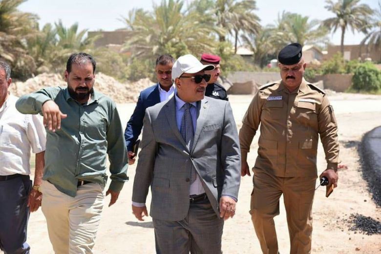 طرق وجسور كربلاء تنتهي تعبيد المقطع الأخير لطريق كتف نهر الحسينية