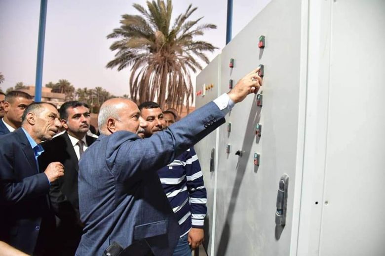 محافظ كربلاء يفتتح ثلاثة مشاريع حيوية في قضاء الحسينية