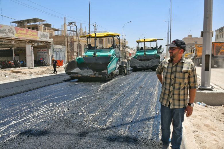 بوتيرة عالية..بلدية كربلاء تواصل العمل لتأهيل مشروع حيوي وبمدة قياسية