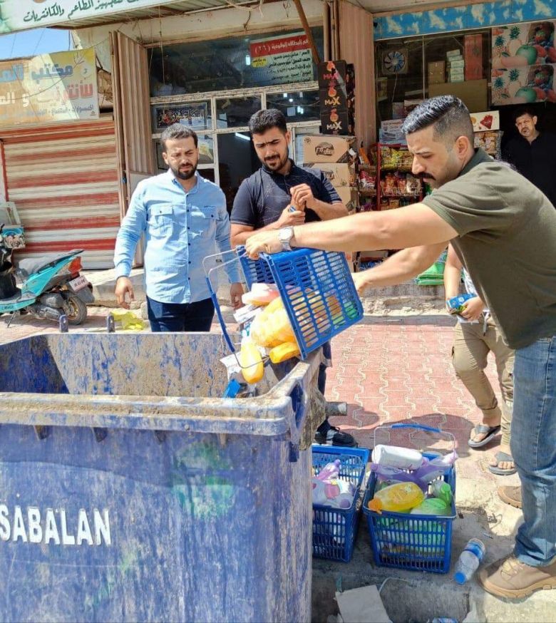 اتلاف ستة اطنان من المواد الصلبة و 1000 من المواد السائلة منتهية الصلاحية