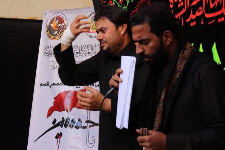 في رحاب الاربعين..موكب الصُم الموحد سواعد نطقت بدل الشفاه