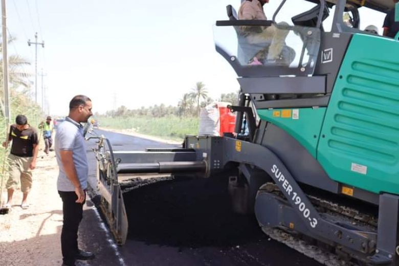 في قضاء الحسينية.. إنشاء طريق جديد على كتف المبزل الكبير بطول 