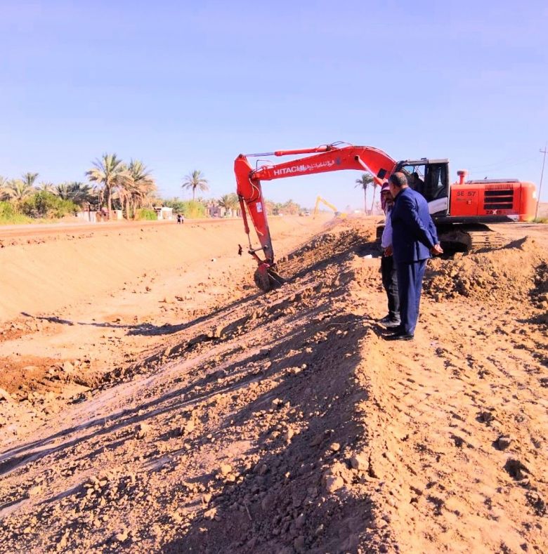 بتوجيه من محافظ كربلاء.. تواصل أعمال تبطين جدول (بني حسن) ومساعٍ لإكماله خلال العام الحالي
