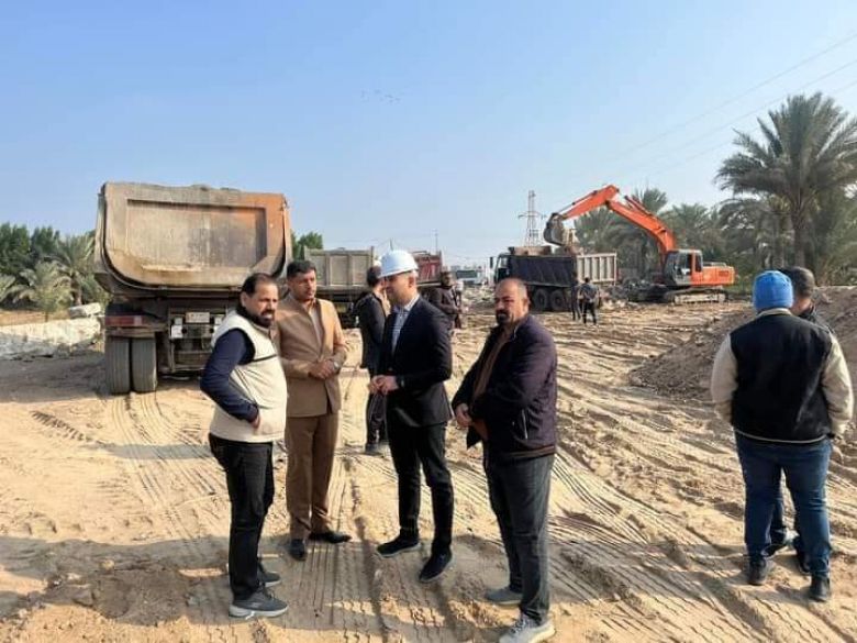 مشروع جسر الهندية الثالث يشهد اعمال هندسية متواصلة