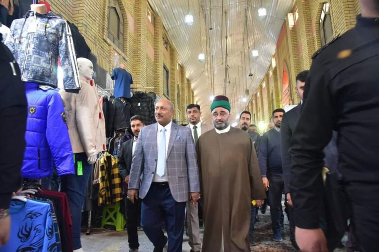 محافظ كربلاء يتفقد مشروع تطوير سوق الهندية الكبير