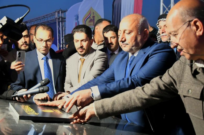 الخطابي يضع حجر الاساس لمشروع تطوير وتأهيل كربلاء- الهندية