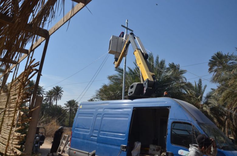 كهرباء كربلاء تنجز مشروعا حيويا  في ناحية الخيرات