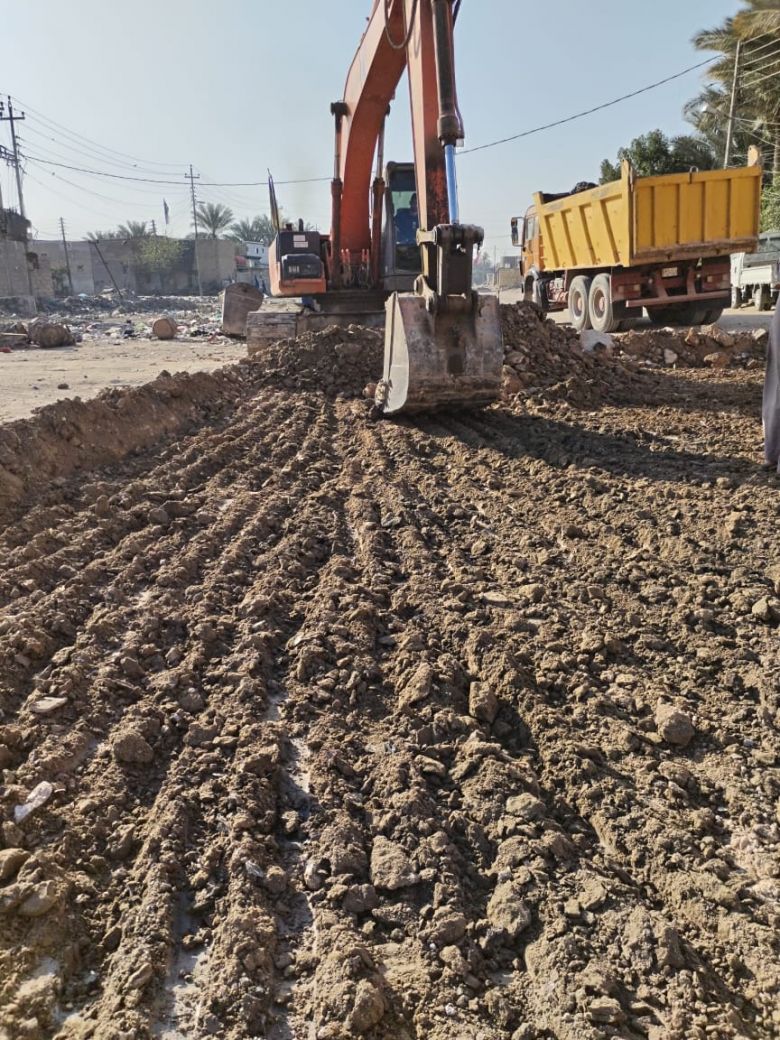 تأهيل وتطوير شارع الحمداني في قضاء الهندية