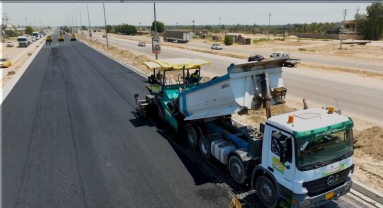 بإشراف مباشر من الخطابي: إنجاز (90%) من مشروع تطوير طريق مدخل (كربلاء ـ بغداد)