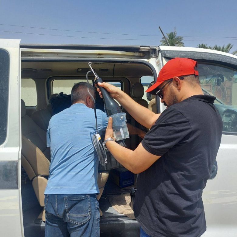 بيئة كربلاء  ترصد النقاط الخاصة بالمصادر المائية للتعرف على مدى تأثيرها بالملوثات البيئية