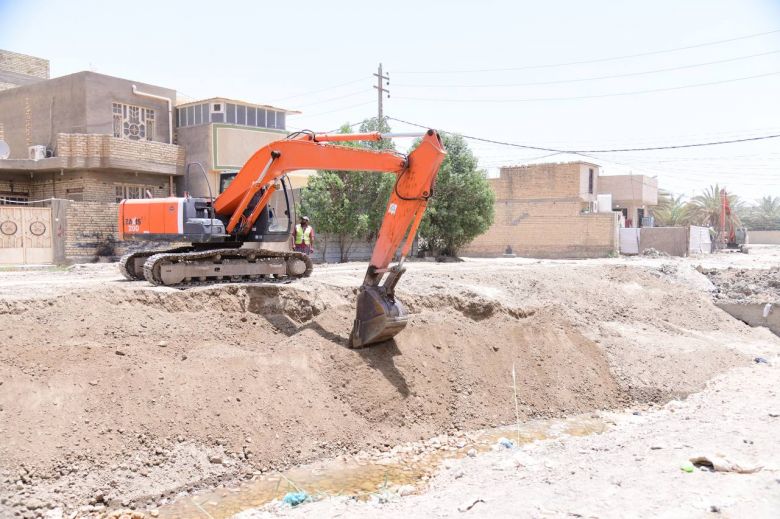 نسب انجاز متقدمة لمشروع حيوي في كربلاء المقدسة