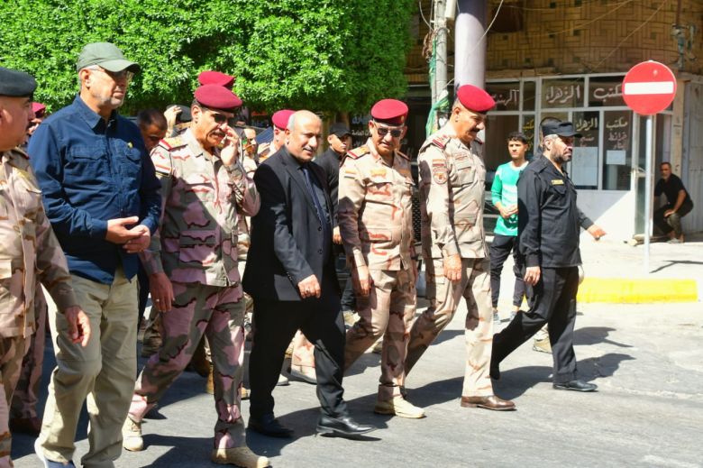 مع قرب زيارة عاشواء.. محافظ كربلاء والقادة الامنيين في جولة تفقدية في مركز المحافظة