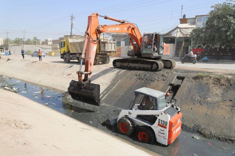 الموادر المائية في كربلاء مستمرة بحملات تنظيف وتطهير الانهر الرئيسية ضمن المحافظة