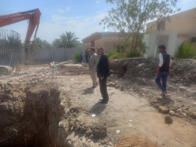 ضمن الاستعدادات لزيارة الاربعين.  نسب انجاز كبيرة في مشروع محطة ابو زرنت