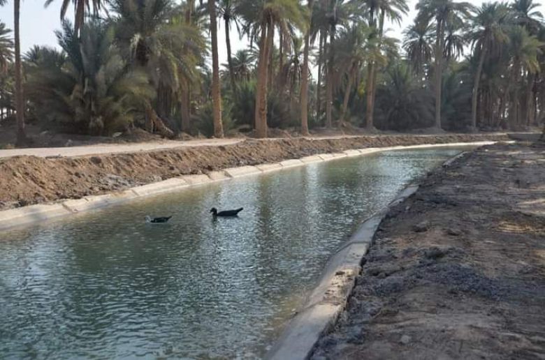 تنفيذ ثلاثة مشاريع اروائية في الخيرات والجدول الغربي