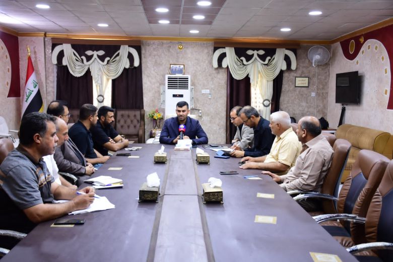 تحديد تعارضات طريق الجسر الخامس لقضاء الهندية في كربلاء