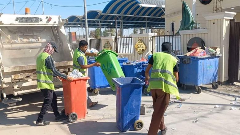 بالتزامن مع زيارة الاربعين.. حملات تنظيف مكثفة في أماكن متفرقة من كربلاء