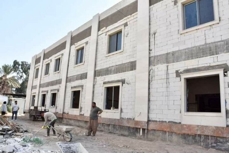 تحقيق نسب انجاز متقدمة لمشروع بناية مستوصف صحي في  قضاء الهندية